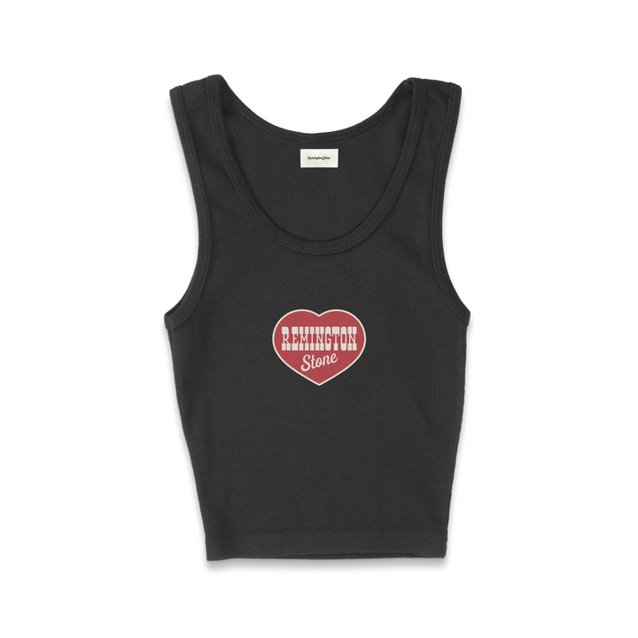 Big heart cropped tank