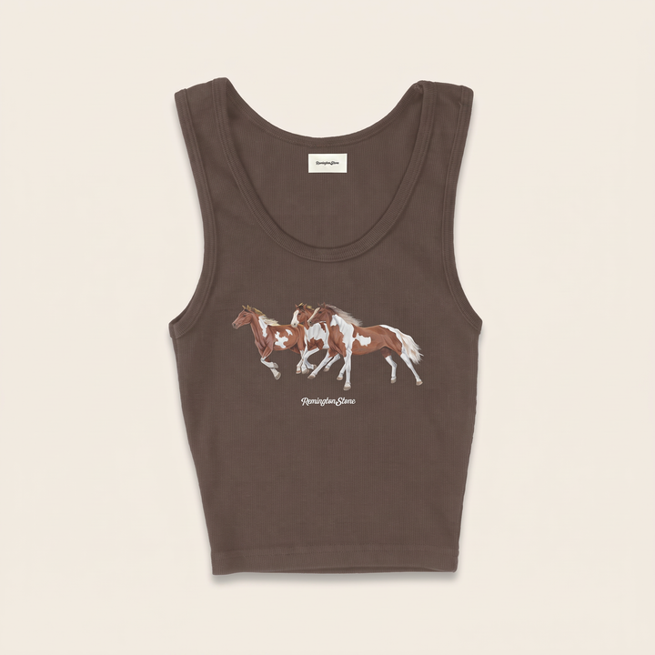 Wild horses cropped tank
