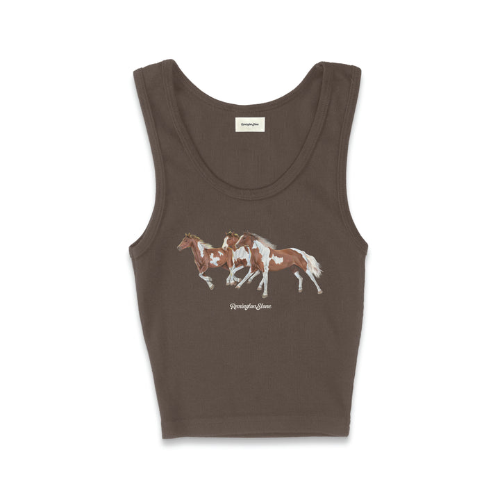 Wild horses cropped tank